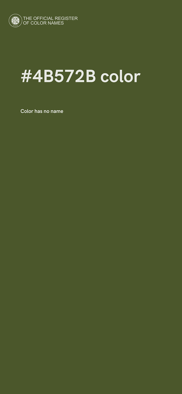 #4B572B color image