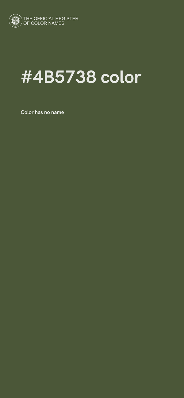 #4B5738 color image