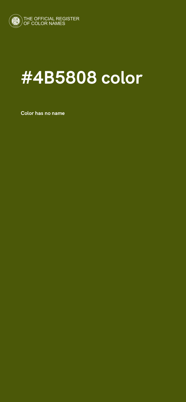 #4B5808 color image