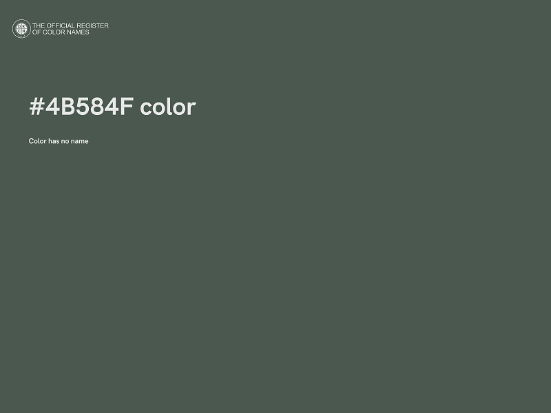 #4B584F color image