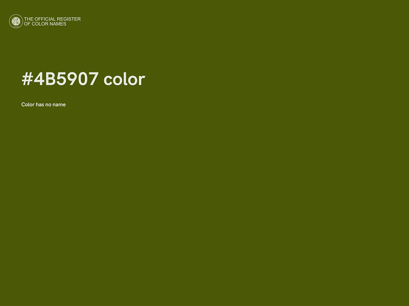 #4B5907 color image