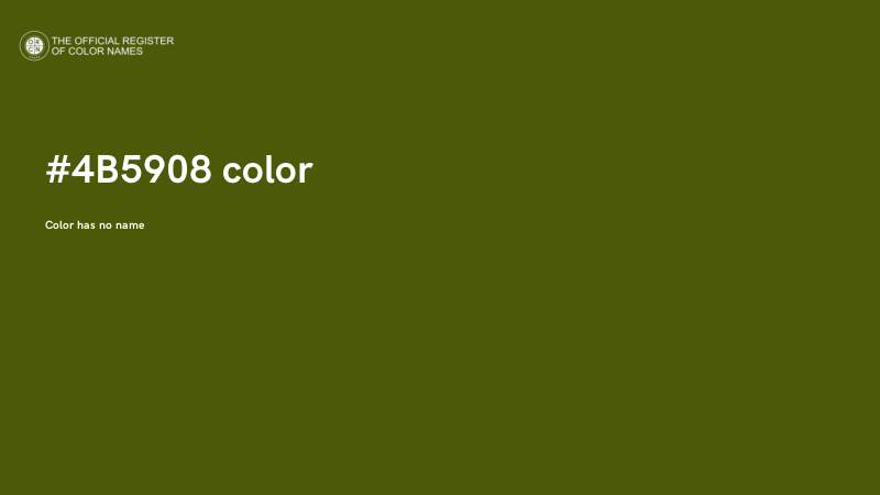 #4B5908 color image