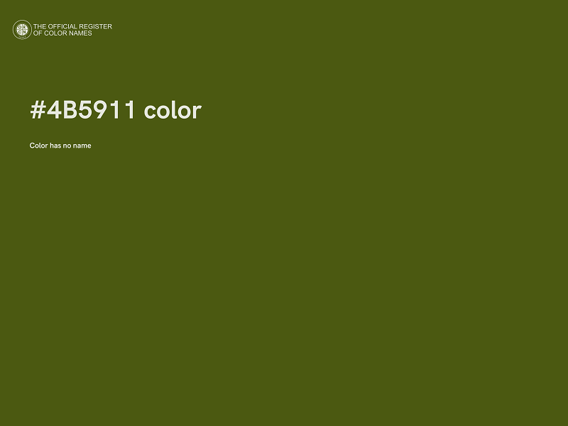 #4B5911 color image