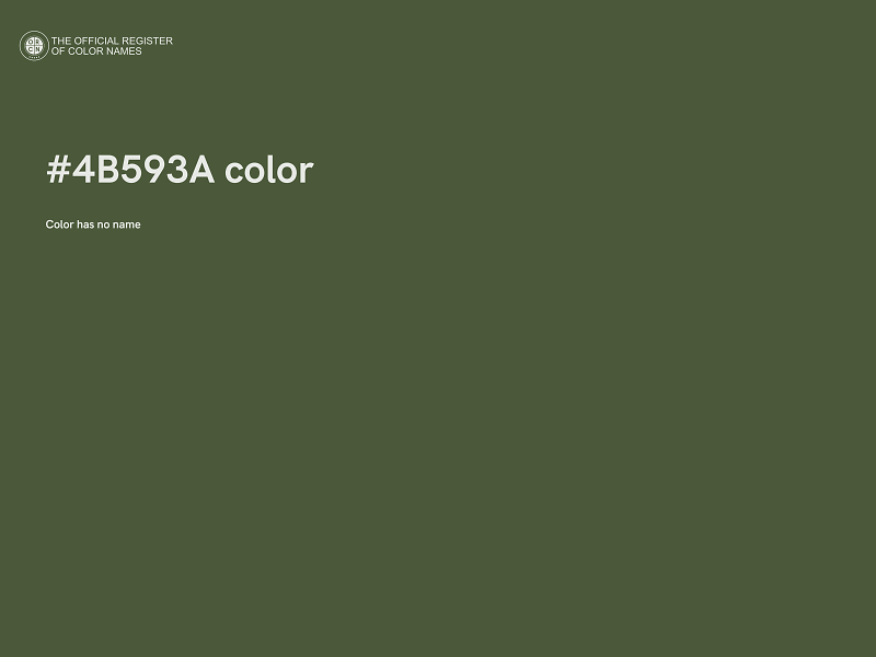 #4B593A color image