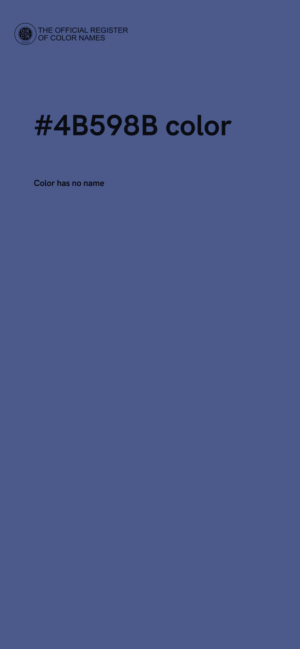 #4B598B color image
