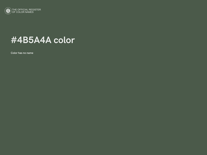 #4B5A4A color image