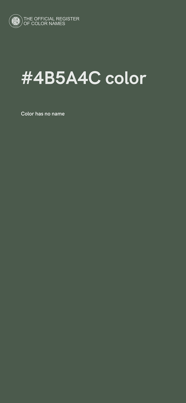 #4B5A4C color image