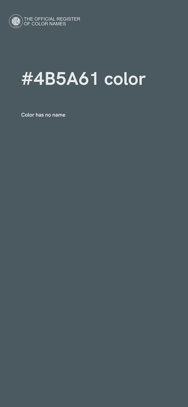 #4B5A61 color image