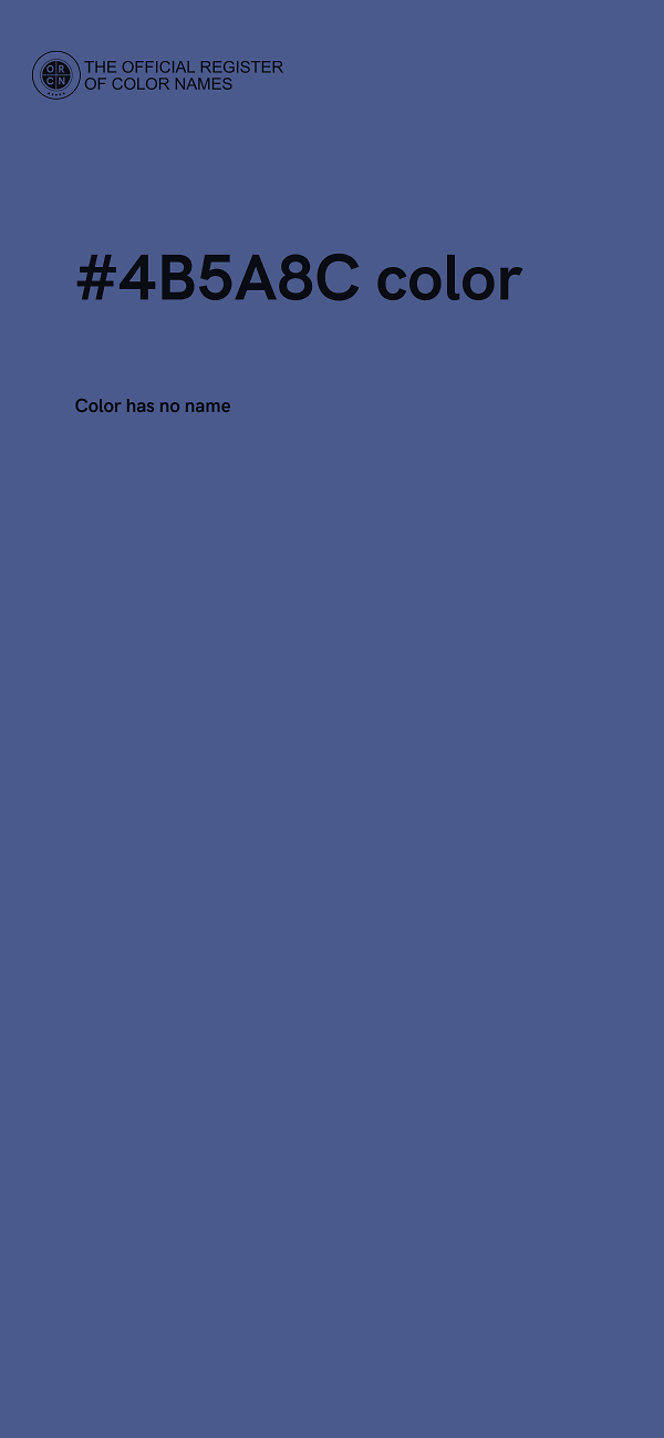 #4B5A8C color image