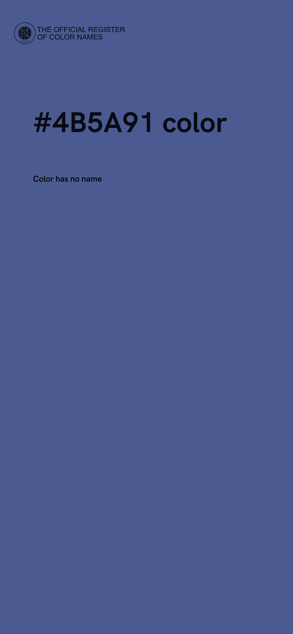 #4B5A91 color image