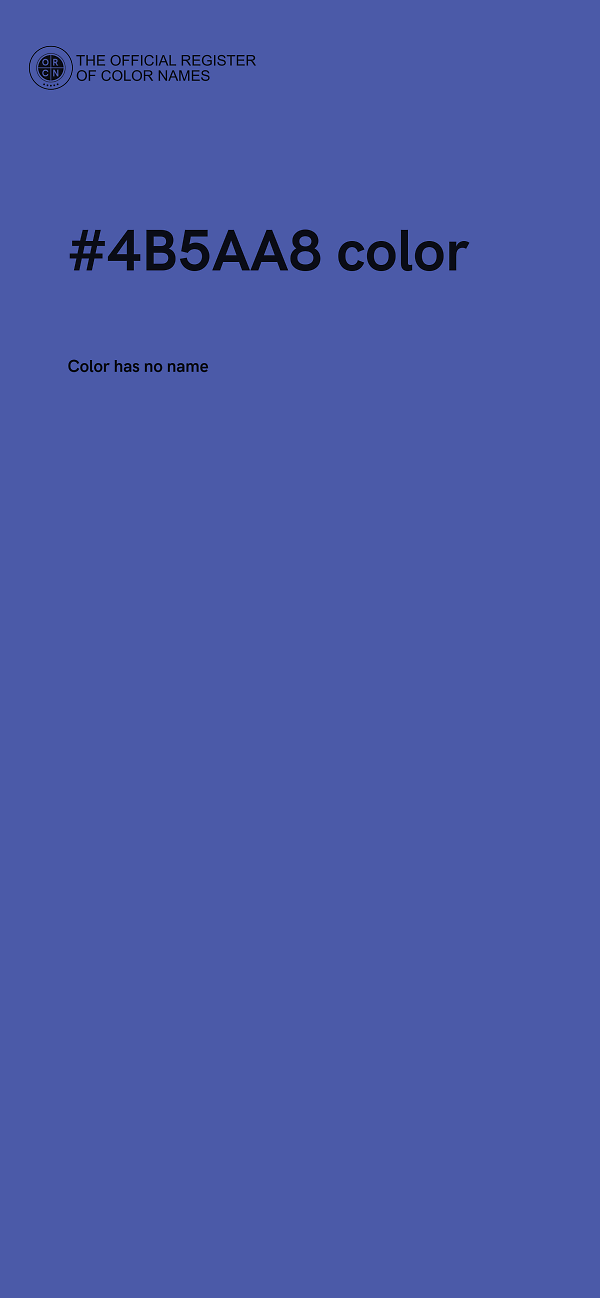 #4B5AA8 color image