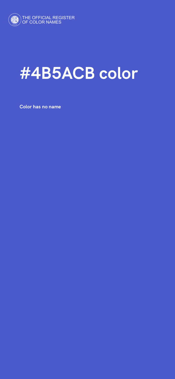 #4B5ACB color image