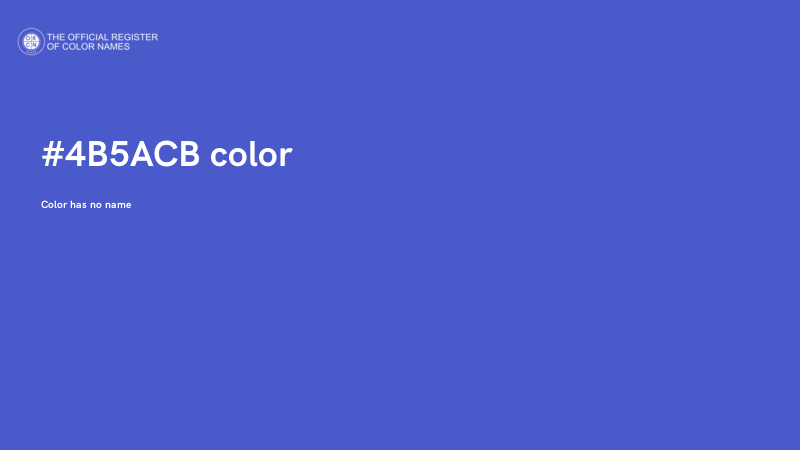 #4B5ACB color image