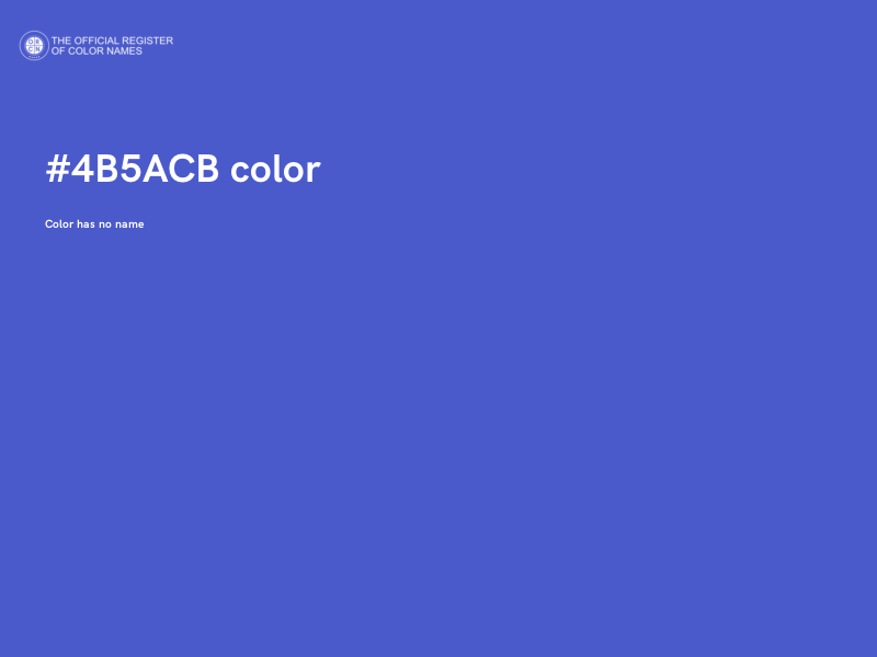 #4B5ACB color image