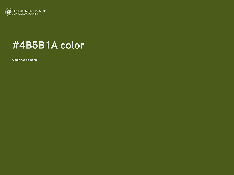 #4B5B1A color image