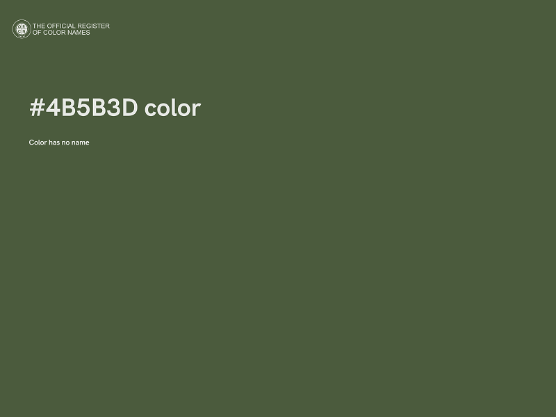 #4B5B3D color image