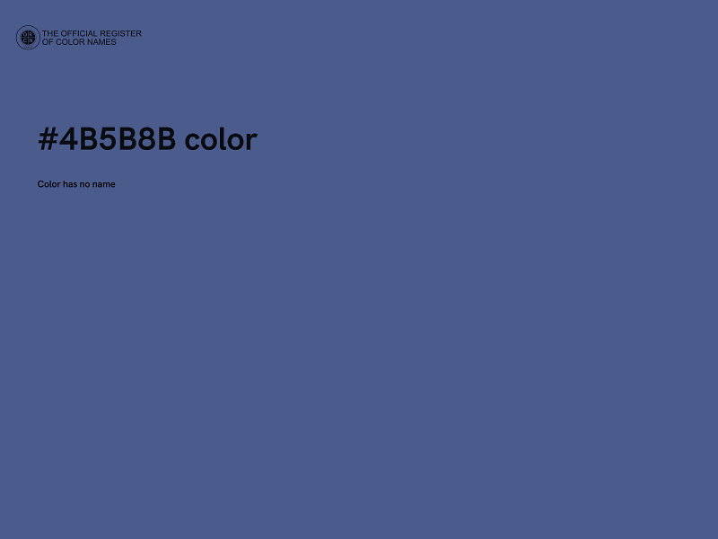 #4B5B8B color image