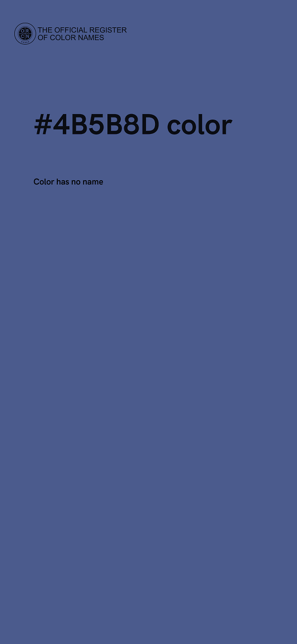 #4B5B8D color image