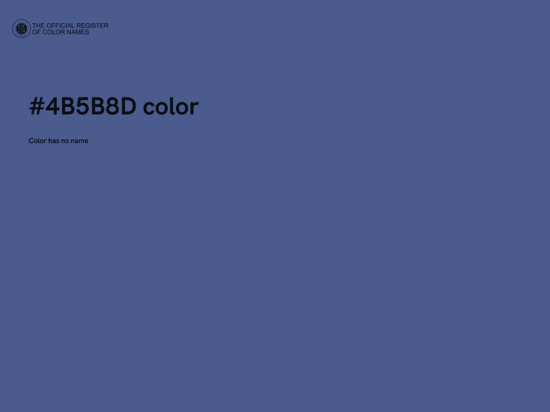 #4B5B8D color image