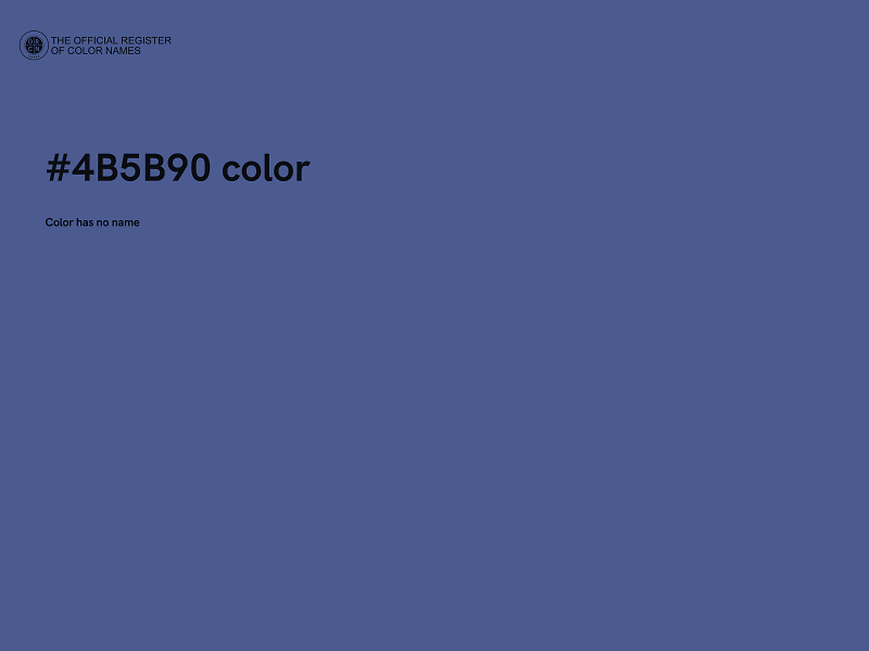 #4B5B90 color image