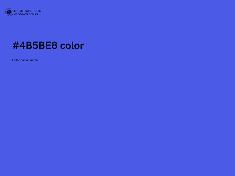 #4B5BE8 color image