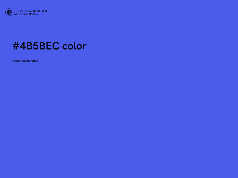 #4B5BEC color image