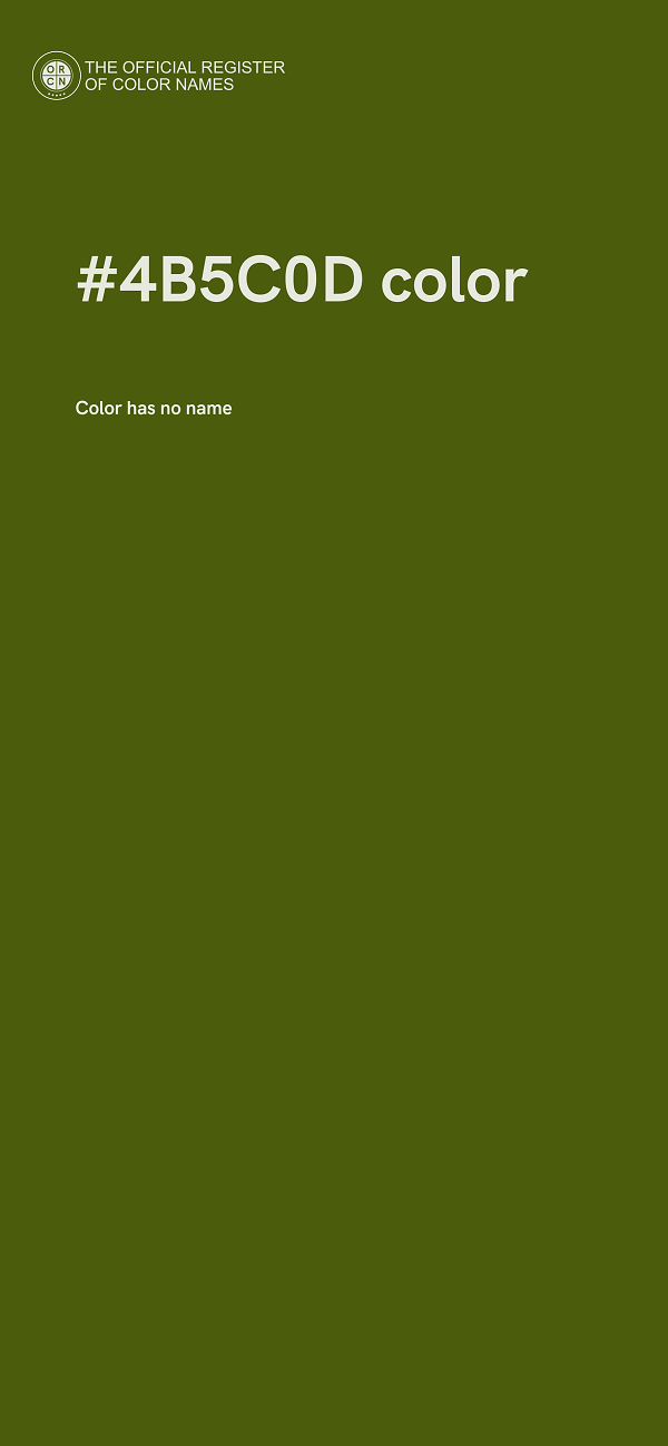 #4B5C0D color image