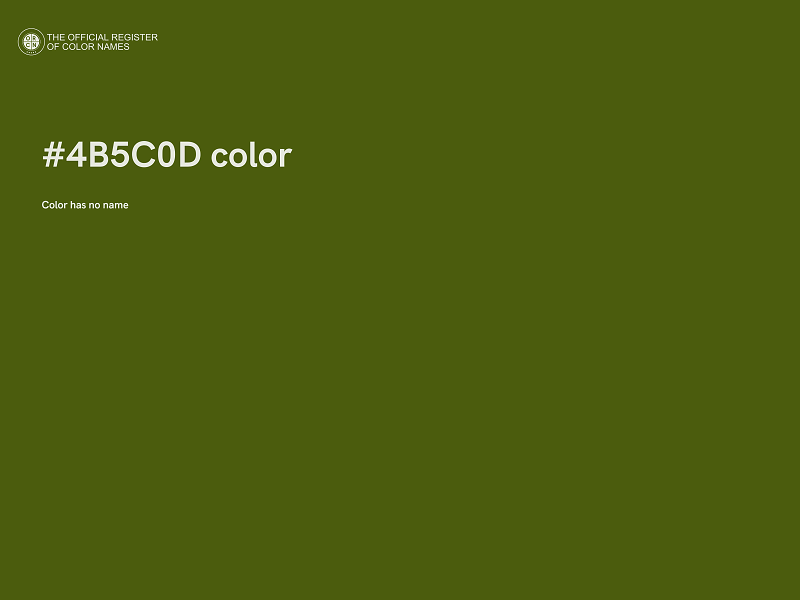 #4B5C0D color image