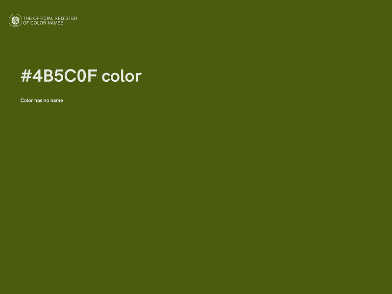 #4B5C0F color image