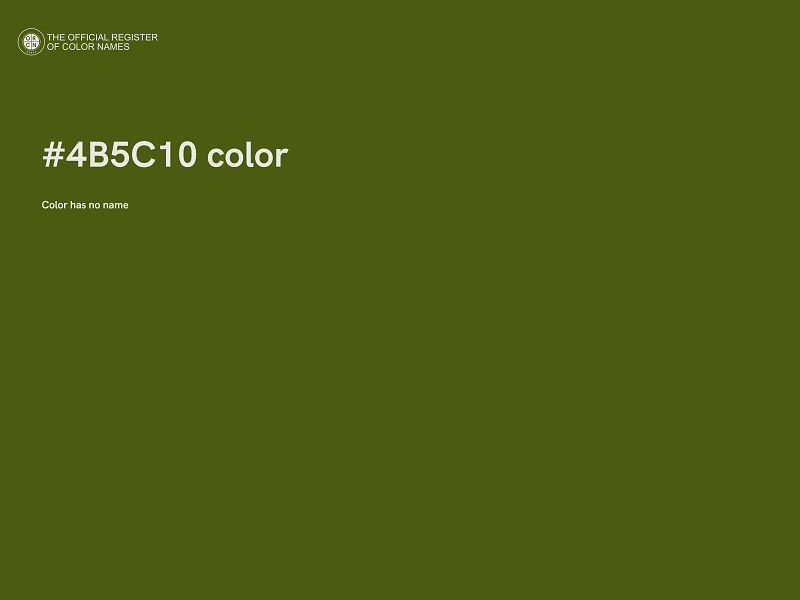 #4B5C10 color image