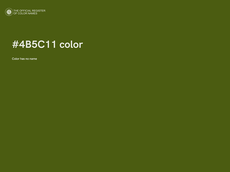 #4B5C11 color image