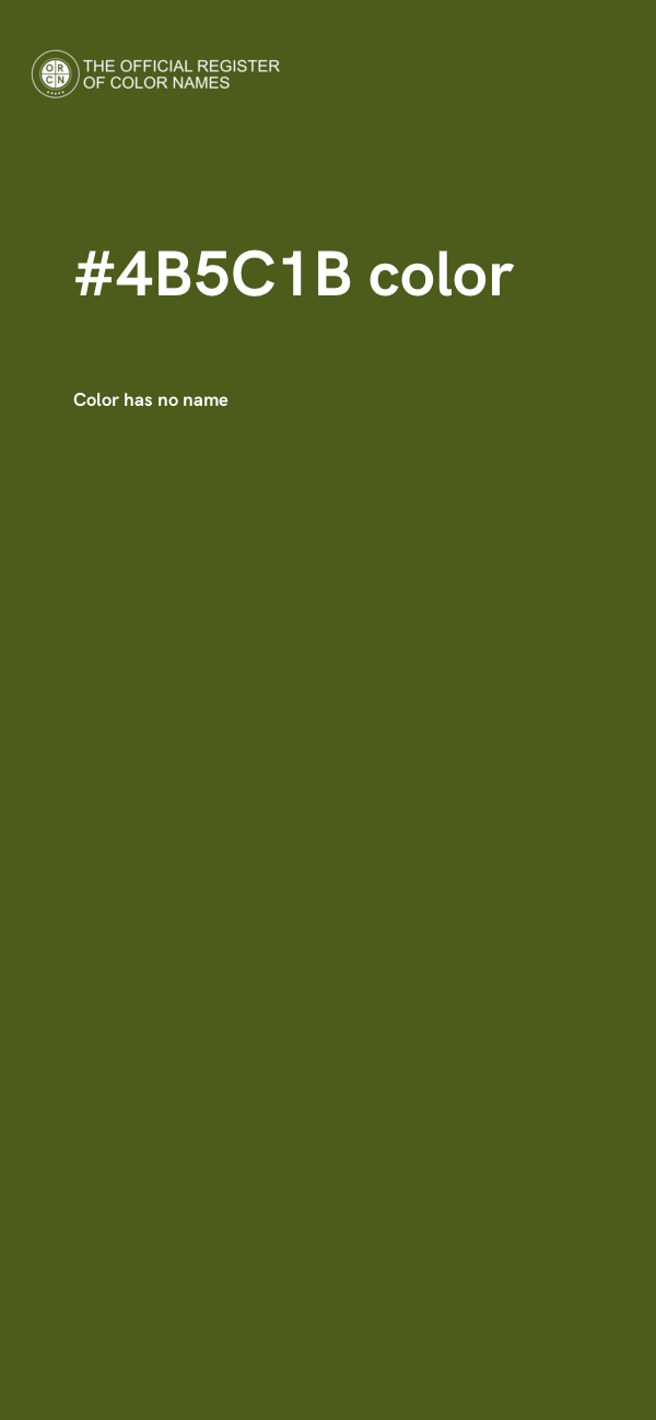 #4B5C1B color image