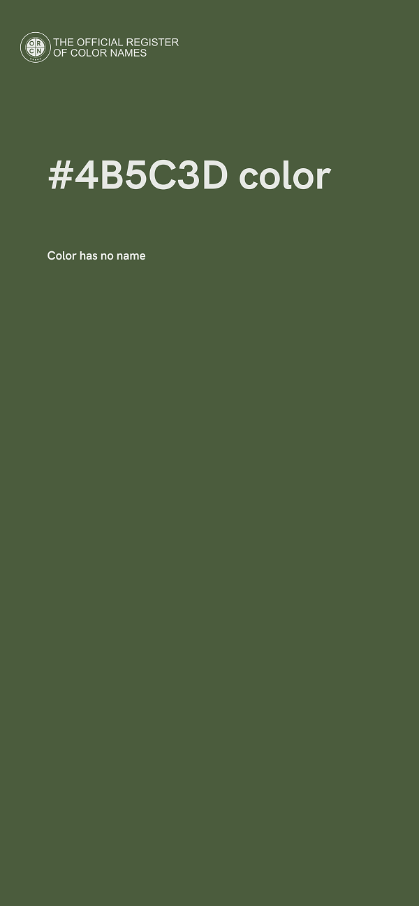#4B5C3D color image