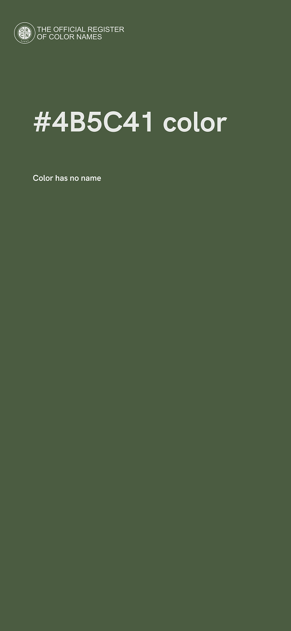 #4B5C41 color image