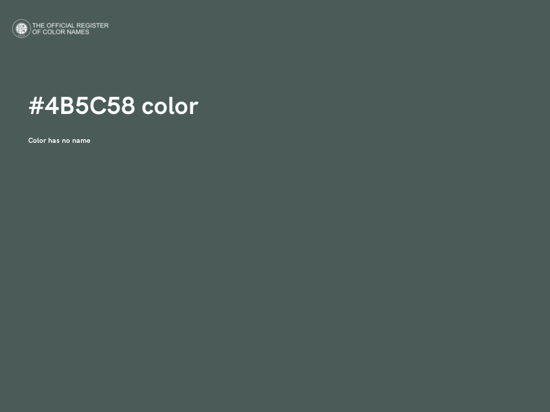 #4B5C58 color image
