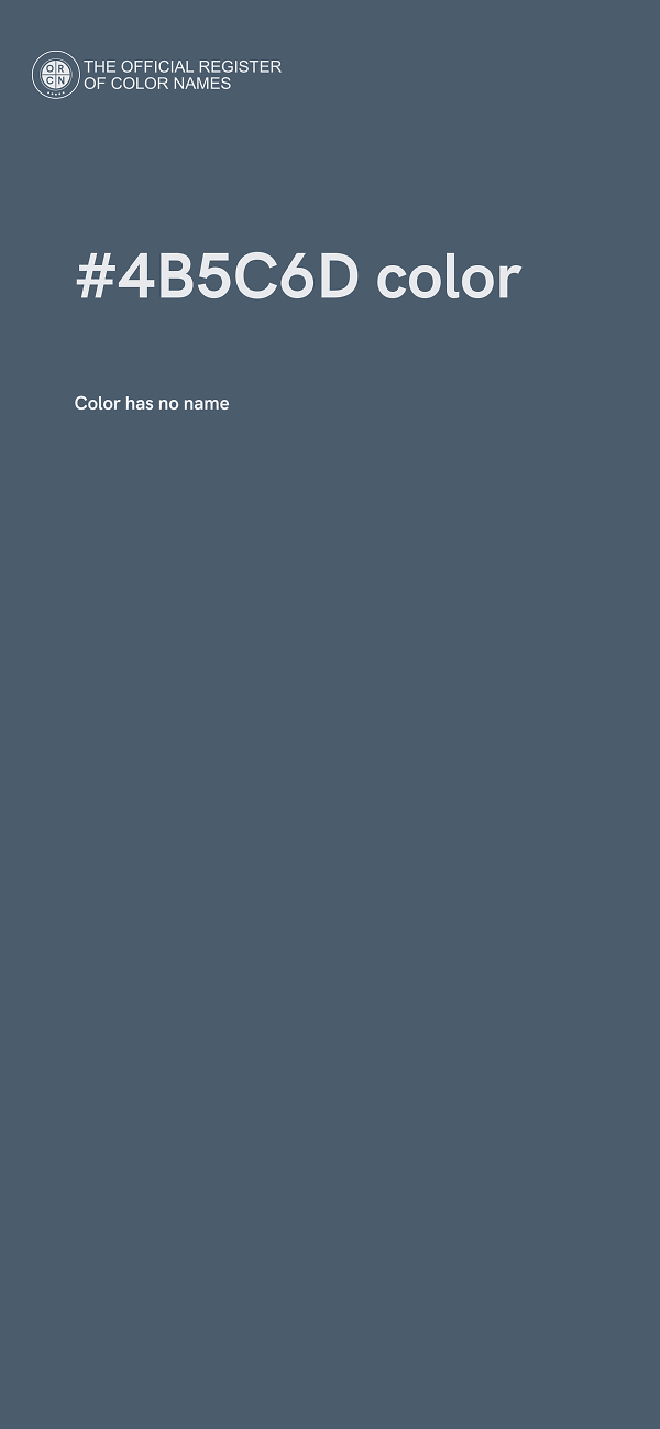 #4B5C6D color image