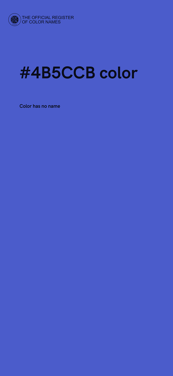 #4B5CCB color image