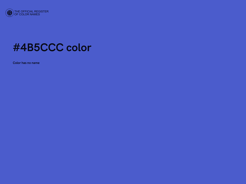 #4B5CCC color image