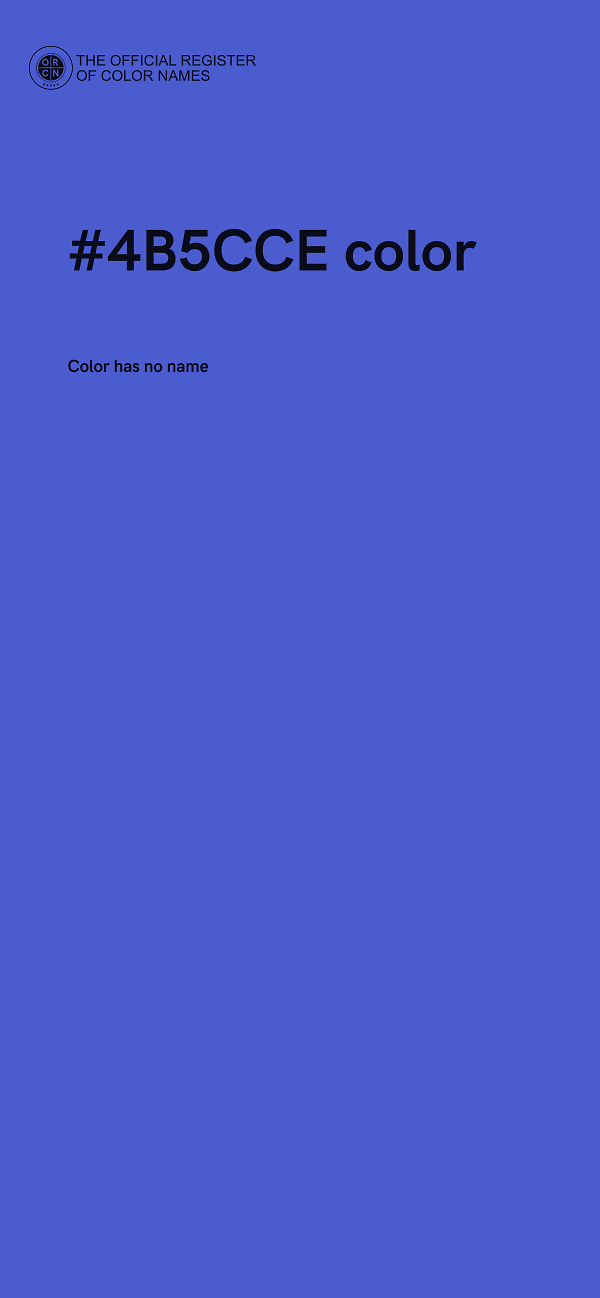 #4B5CCE color image
