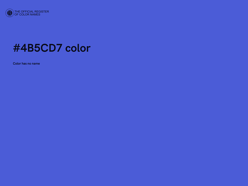 #4B5CD7 color image