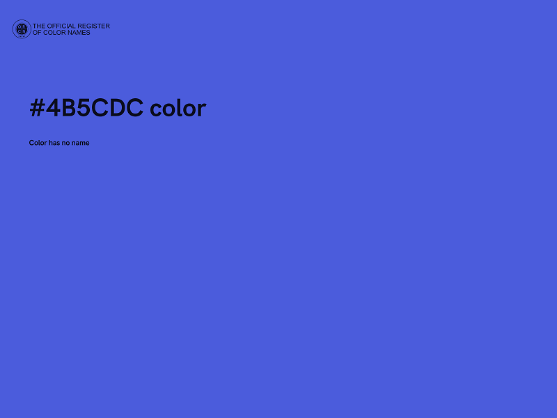 #4B5CDC color image