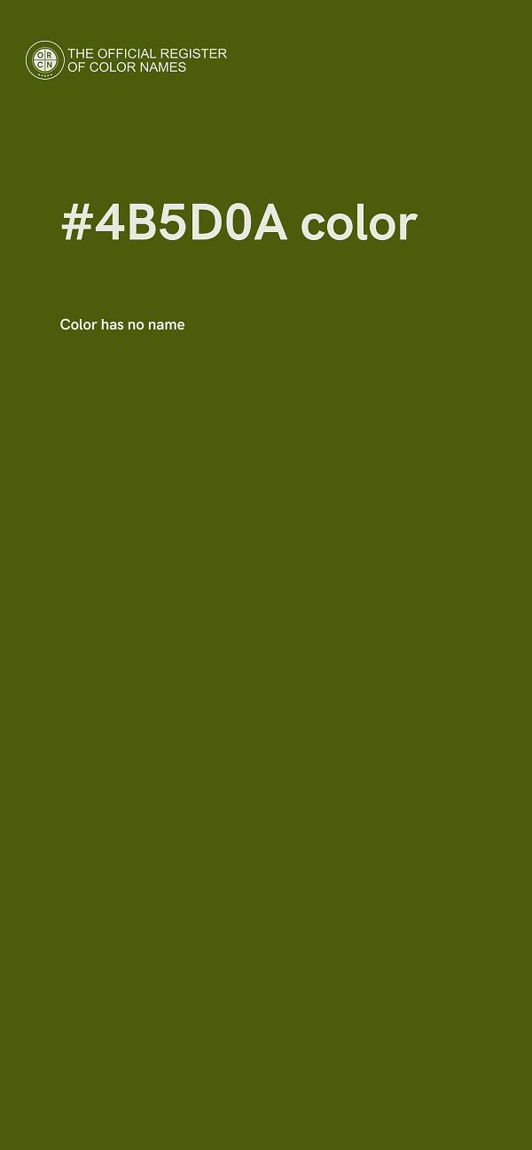 #4B5D0A color image