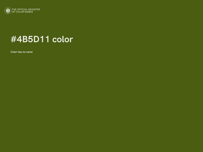 #4B5D11 color image
