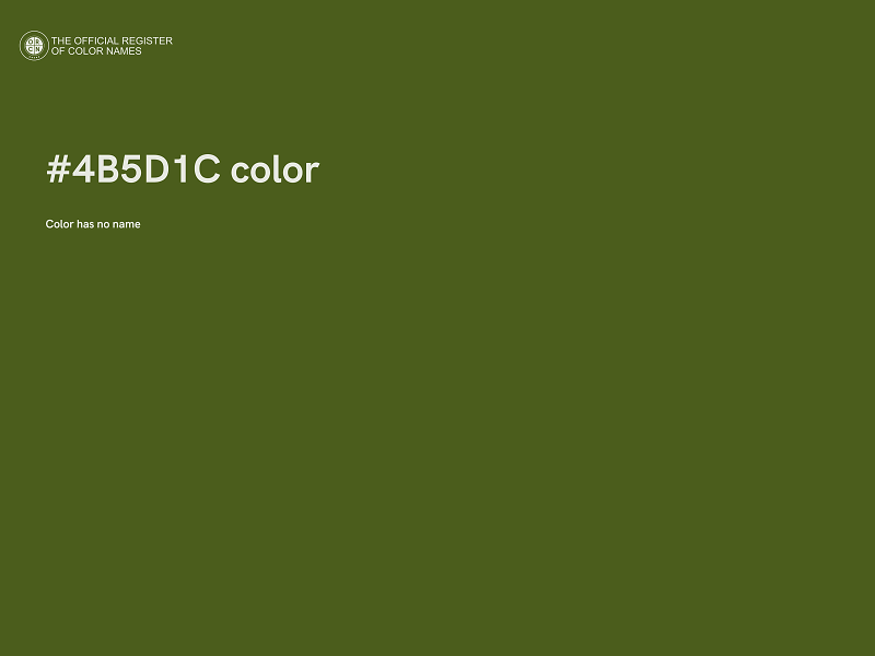 #4B5D1C color image