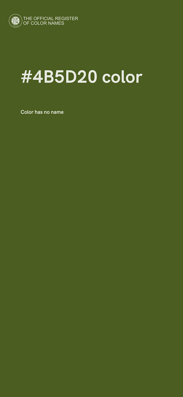 #4B5D20 color image