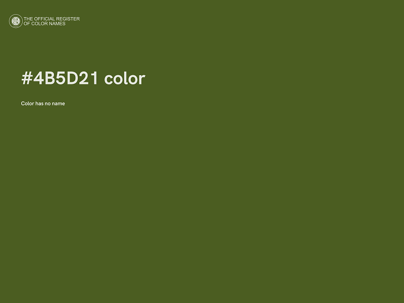 #4B5D21 color image