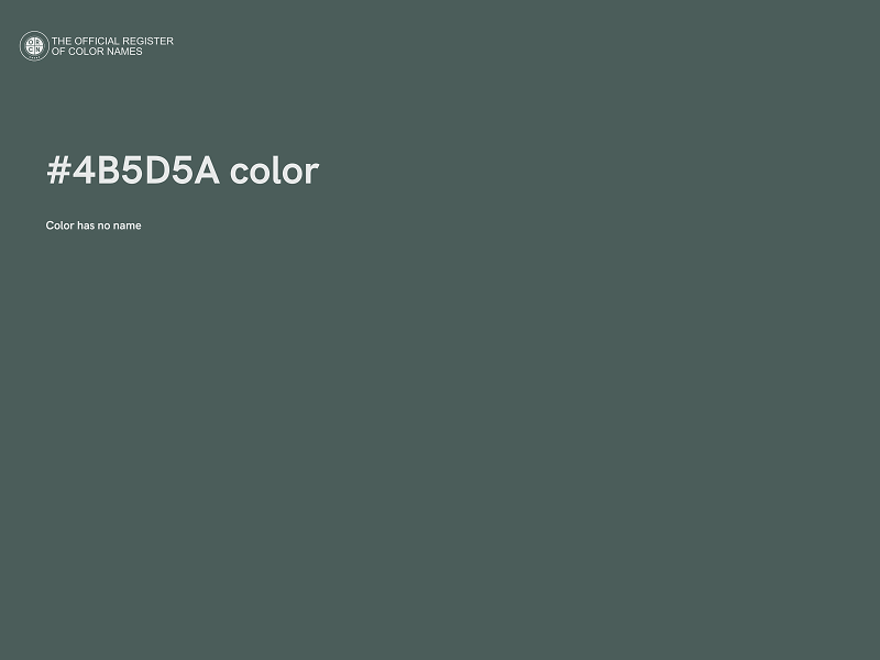 #4B5D5A color image