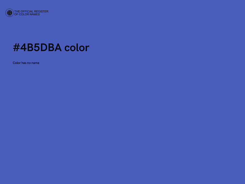 #4B5DBA color image