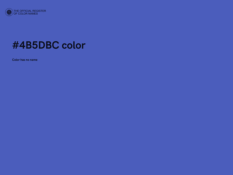 #4B5DBC color image