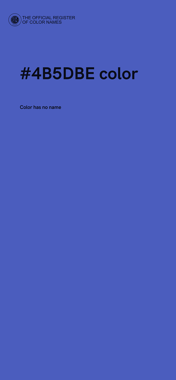 #4B5DBE color image